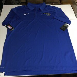 Orlando Magic Nike Mens XLT XL Tall Polo Shirt Blue Basketball NWT Dri Fit NBA